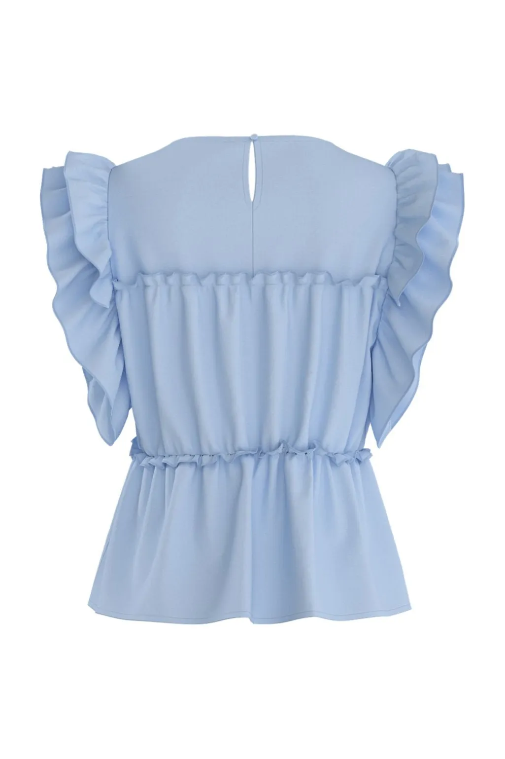 Hdsuna Ruffle Peplum Top 32000996