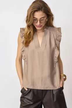 Co´Couture Heracc Fri V-Top 45165 | Blusar & Skjortor