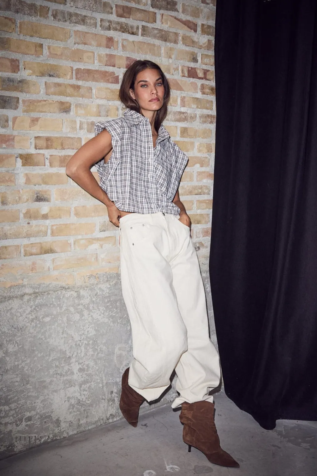 Haute L'Amitié Hadinnie N ini Check hirt H10847 | Blusar & Skjortor