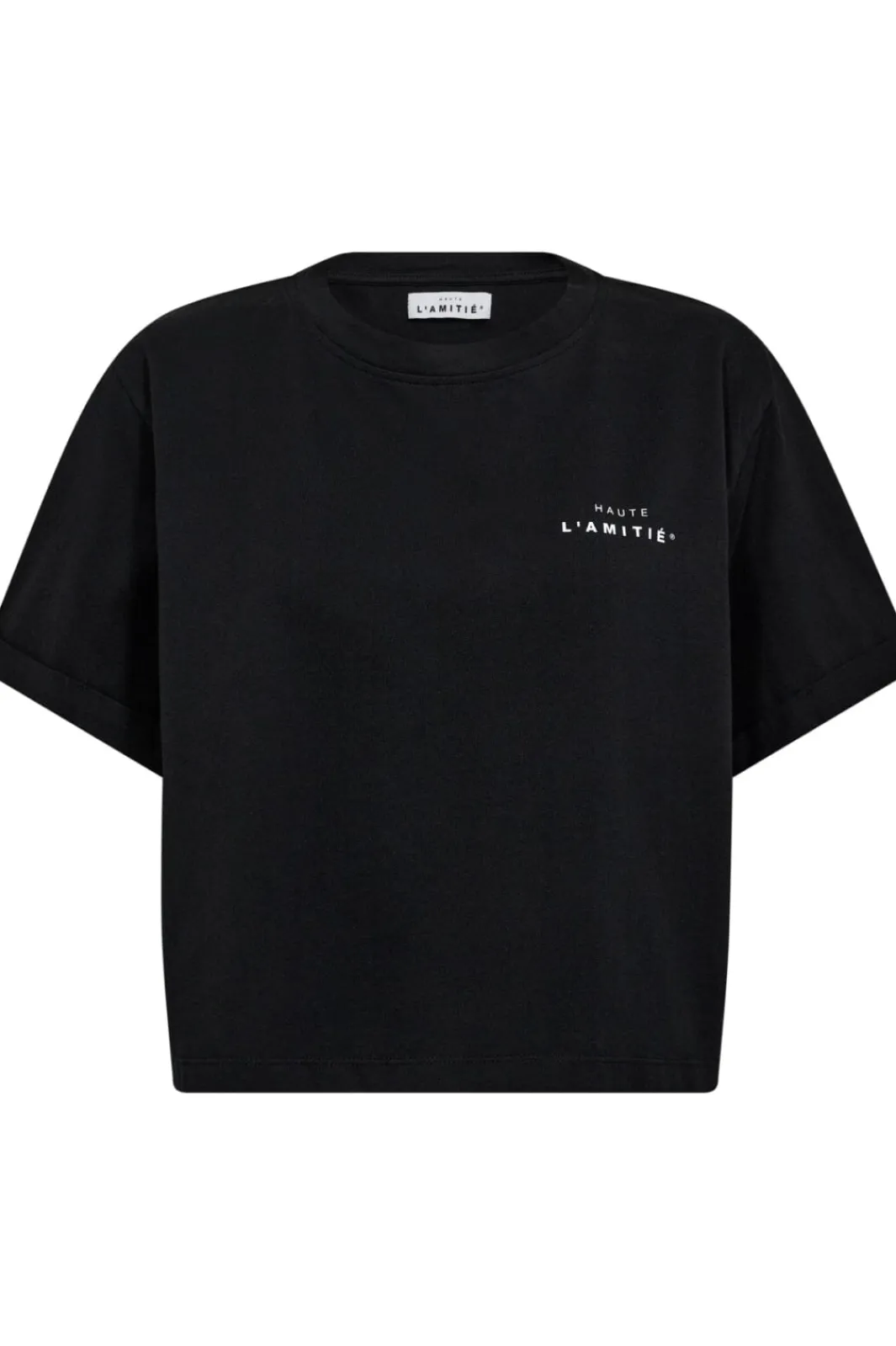 Haute L'Amitié Hah Crew Neck Crop Tee H10122 | T-Shirts & Toppar