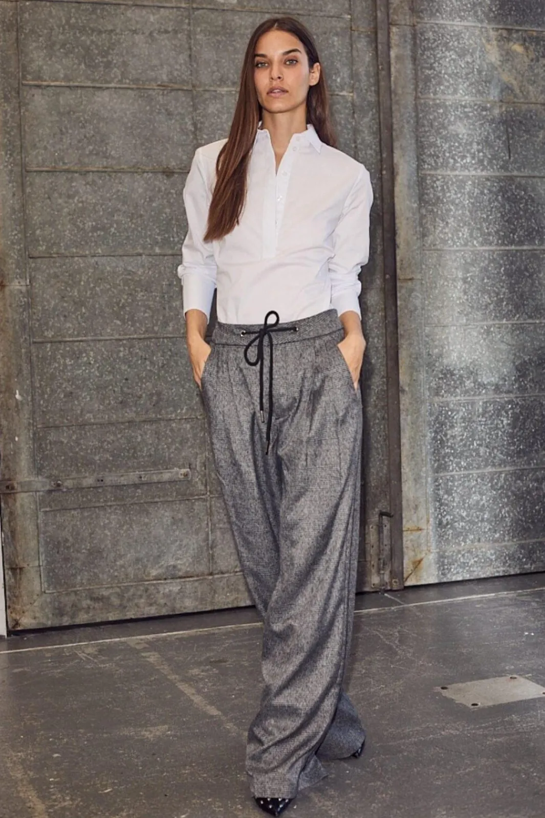 Haute L'Amitié Haichee Check Taior Tie Pant H10305 | Jeans, Leggings & Byxor