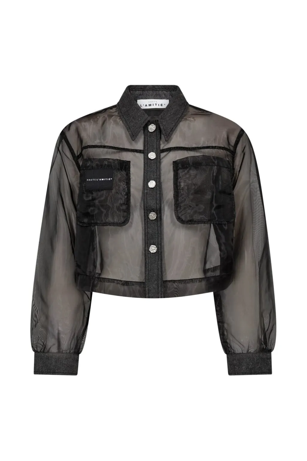 Hlaorganza Crop Denim Shirt HL10614