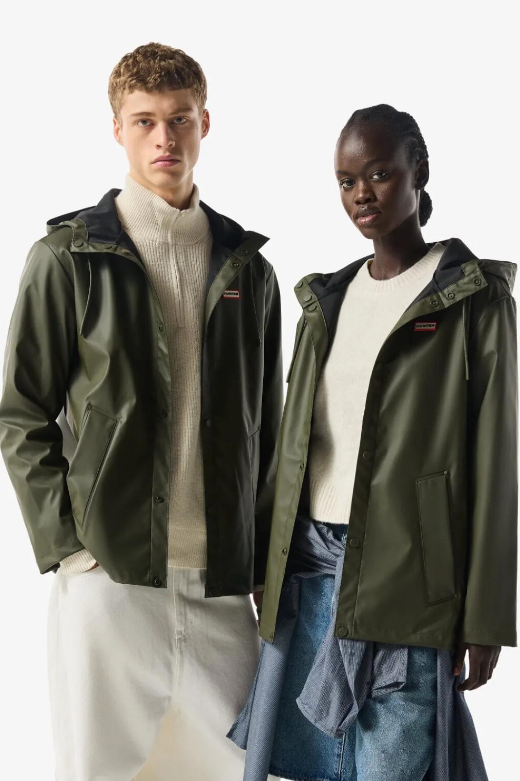 Hunter Izzy Pu Hooded Jacket Haru0012251k | Ytterkläder & Jackor