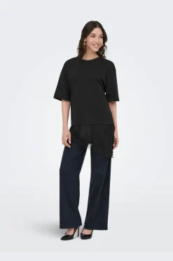 JDY aa 2/4 ace Detai T-hirt | T-Shirts & Toppar