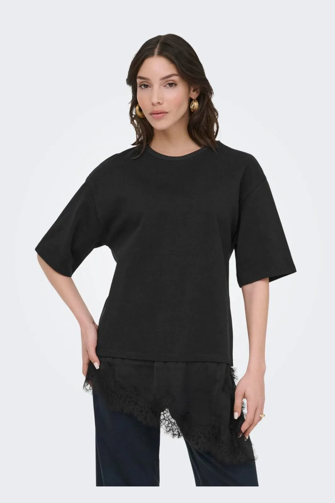 JDY aa 2/4 ace Detai T-hirt | T-Shirts & Toppar