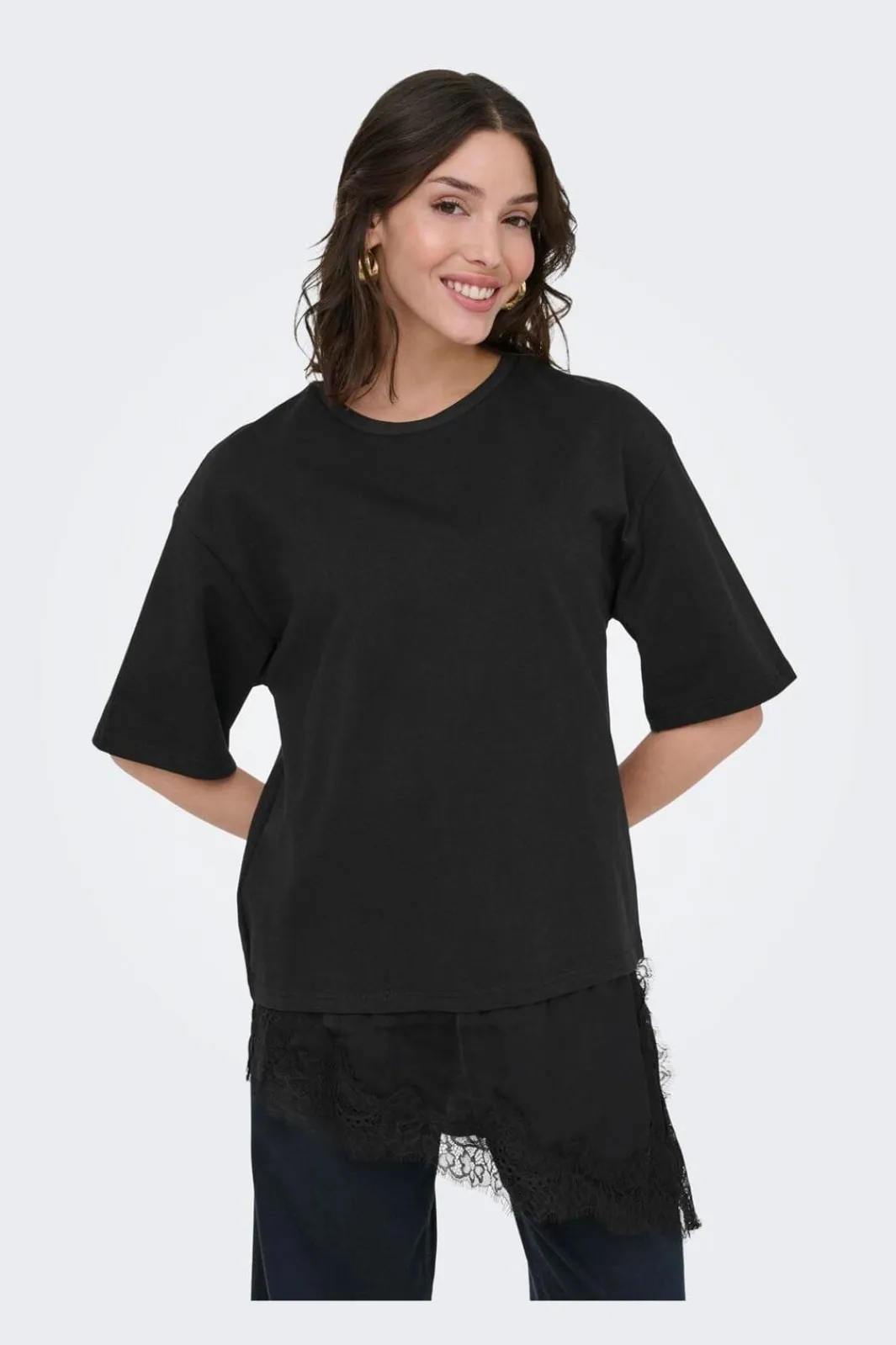 JDY aa 2/4 ace Detai T-hirt | T-Shirts & Toppar