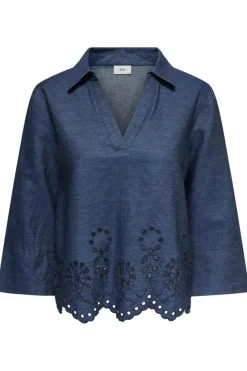 JDY bie / Chabray Ebroidery Top | Blusar & Skjortor