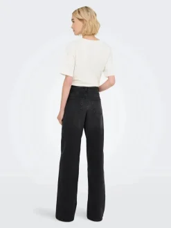JDY felina-Fina Wide Blk Jeansdnm | Jeans, Leggings & Byxor