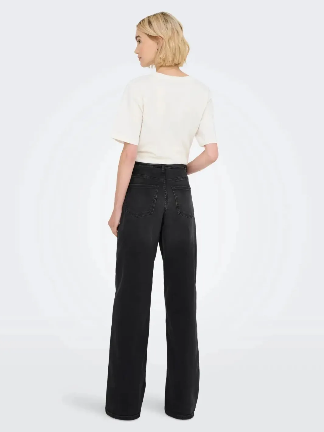 JDY felina-Fina Wide Blk Jeansdnm | Jeans, Leggings & Byxor