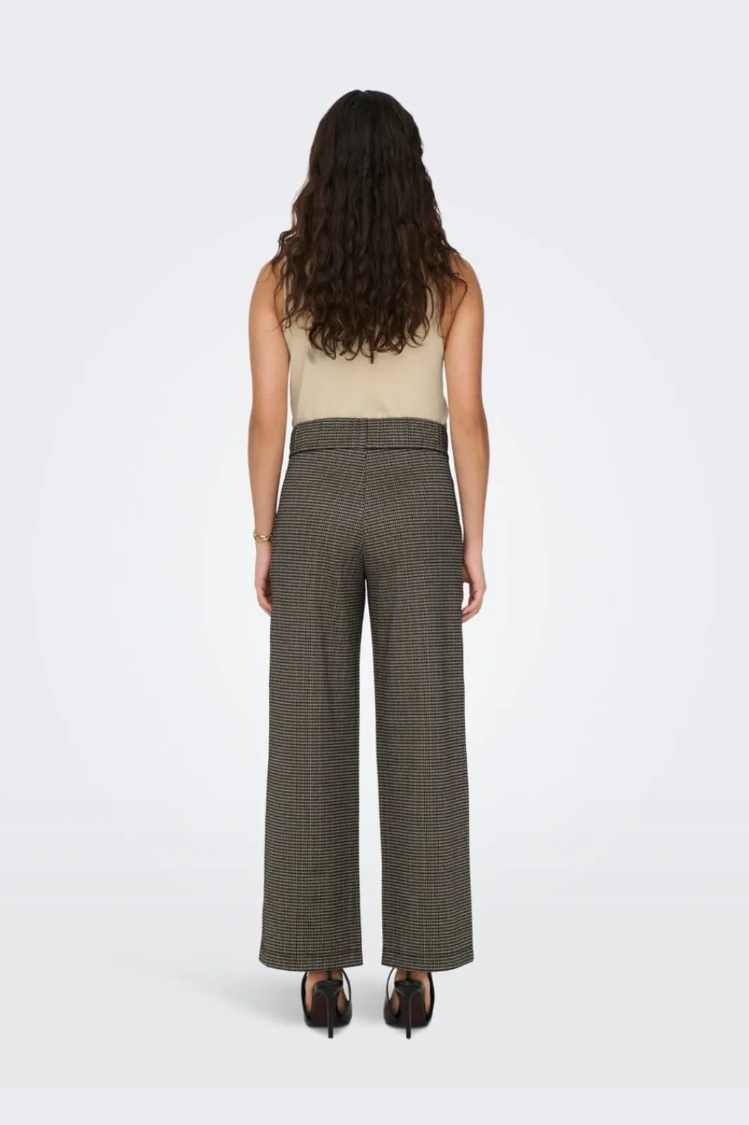JDY geggo Mia Long Check Pant | Jeans, Leggings & Byxor