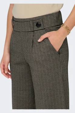 JDY geggo Mia Long Check Pant | Jeans, Leggings & Byxor