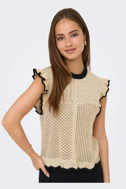 Jdyviolet S/L Frill Pullover Knt