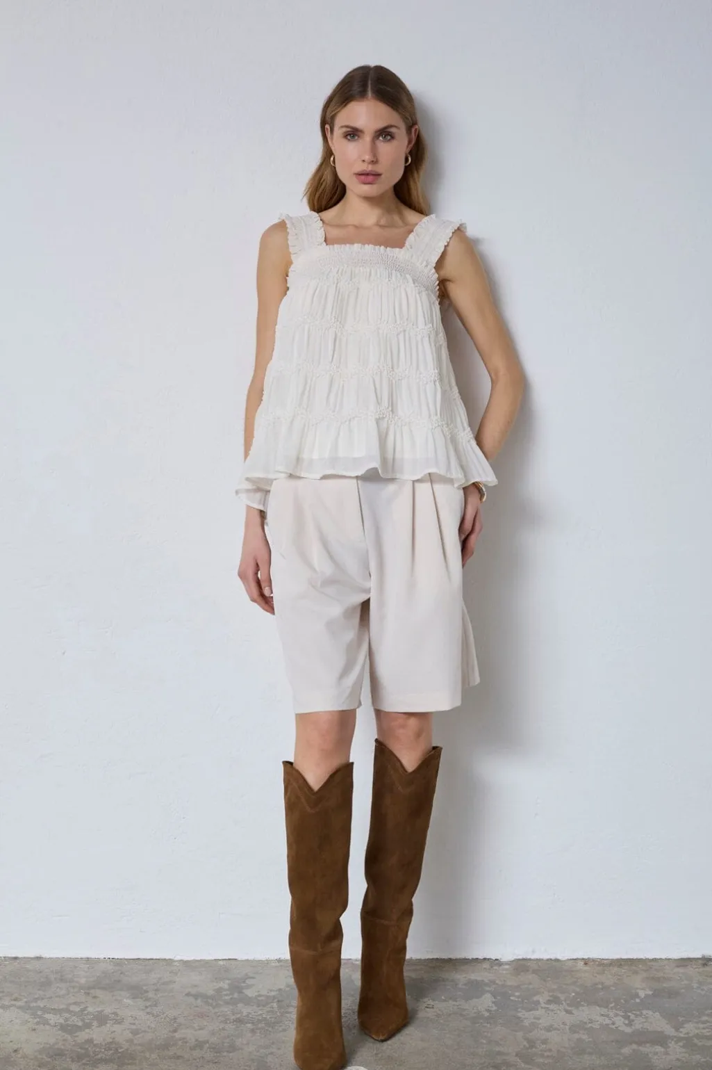 Jerrycc Smock Strap Top 45163