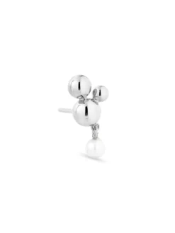 Jane Kønig Jkatomic Stud w. pearl pendant | Örhängen