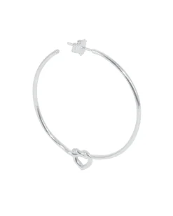 Jane Kønig Jkbig Tied Heart Hoop BTHH-AW25-S | Örhängen