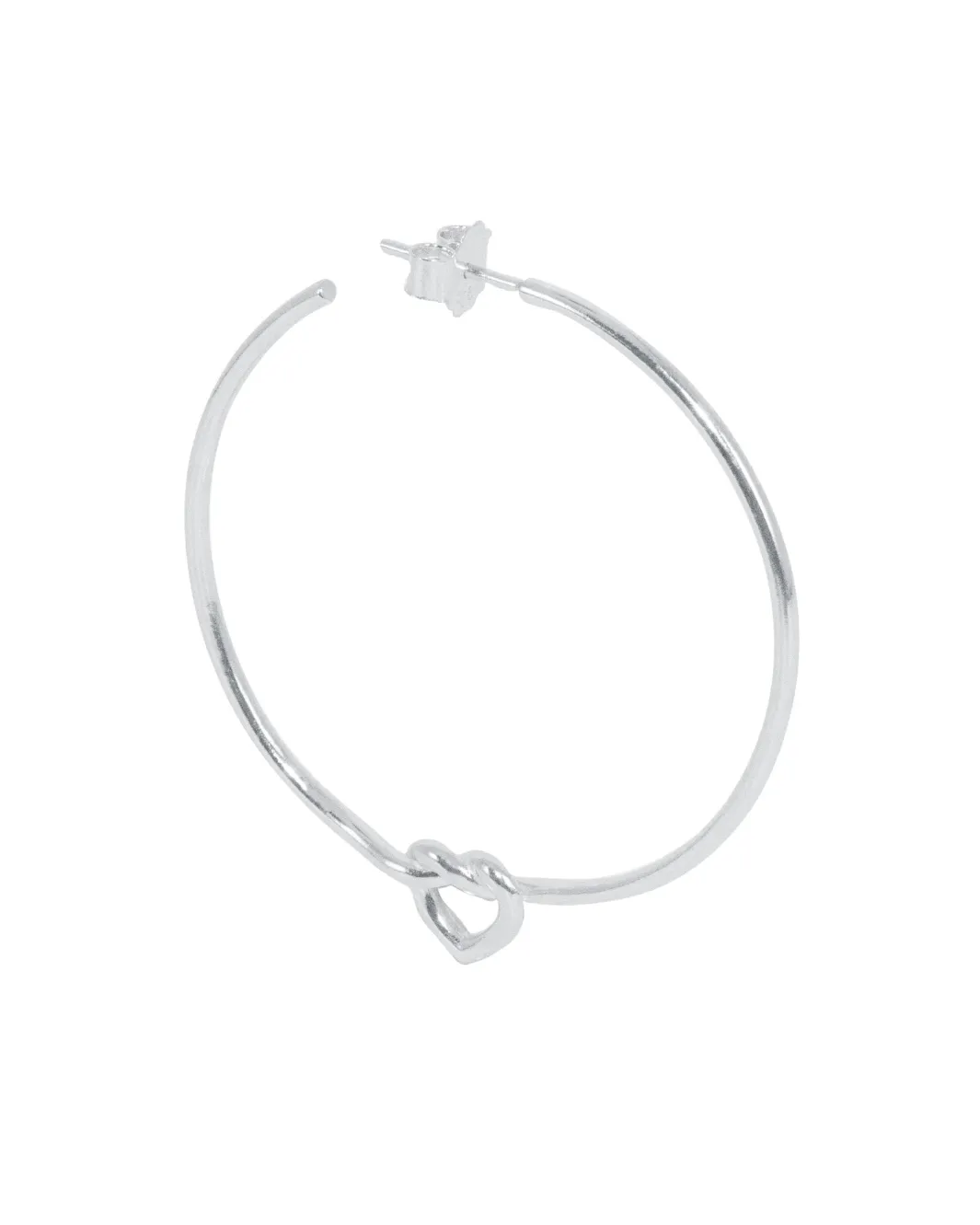 Jane Kønig Jkbig Tied Heart Hoop BTHH-AW25-S | Örhängen