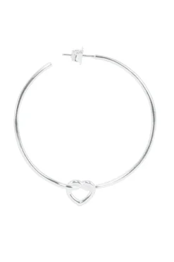 Jane Kønig Jkbig Tied Heart Hoop BTHH-AW25-S | Örhängen