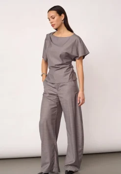 Co´Couture Jovecc Check Peat Boue 500146 | Blusar & Skjortor