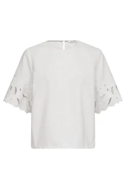 Litacc Linen Emb Ss Blouse 45157