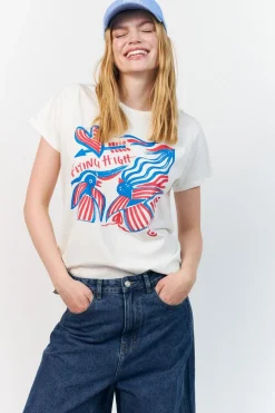 Lollys Laundry roa Fying High Tee 26268-1026 | T-Shirts & Toppar