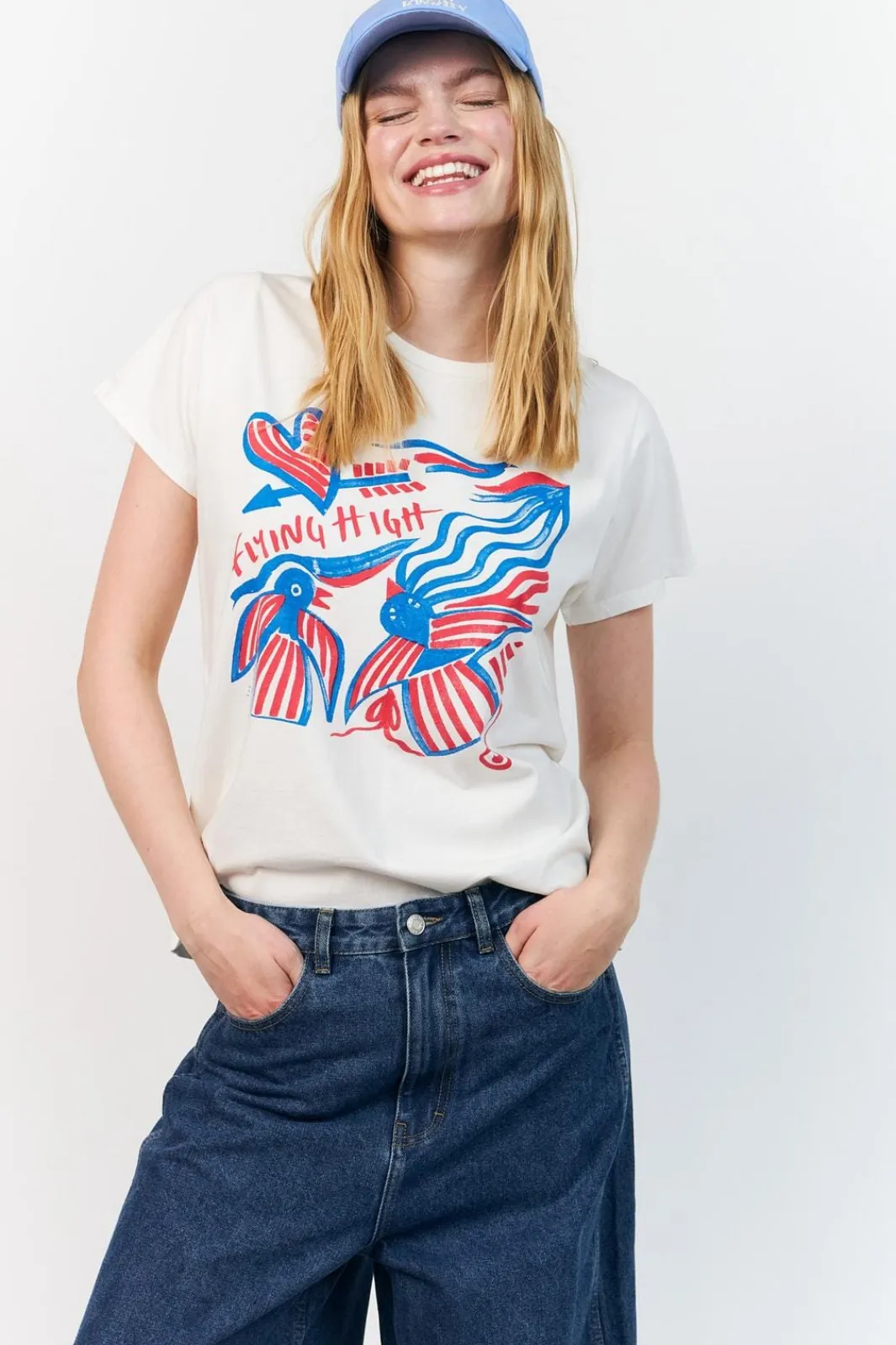 Lollys Laundry roa Fying High Tee 26268-1026 | T-Shirts & Toppar