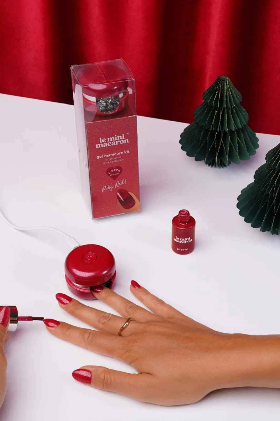 Le Mini Macaron Lmgel Manicure Kit Ruby Red | Nagellack