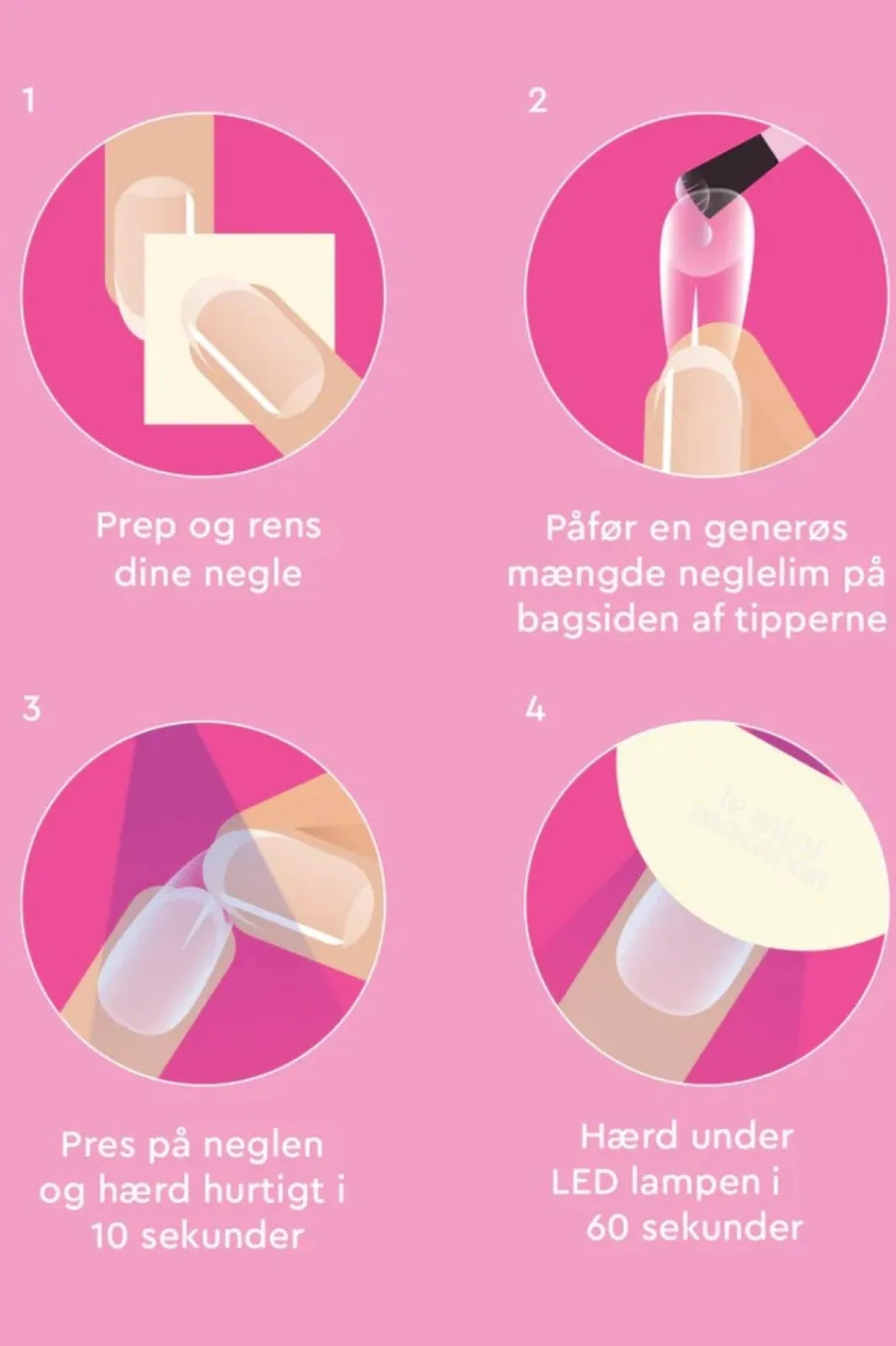 Le Mini Macaron Lmsoft Nail Tips Starter Kit (Med Ny Led-Lampe) LIM010 | Nageltillbehör