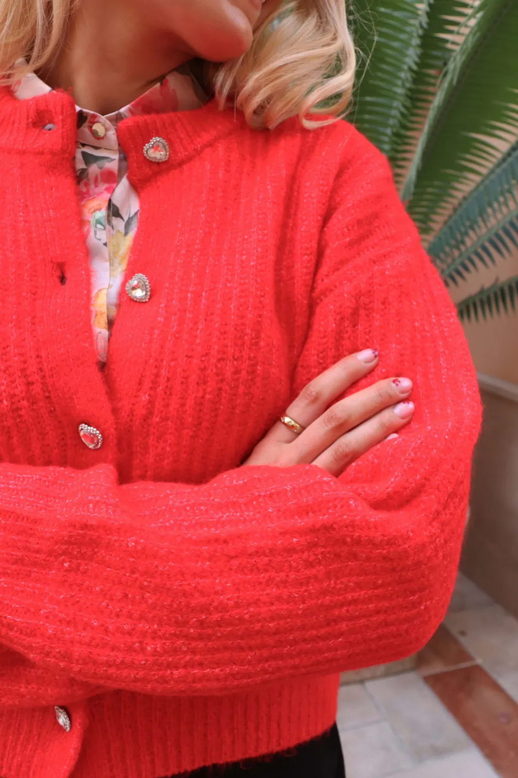 Liberte tfro O-Neck Cardigan 22260 | Amningsvänliga Kläder|Cardigans