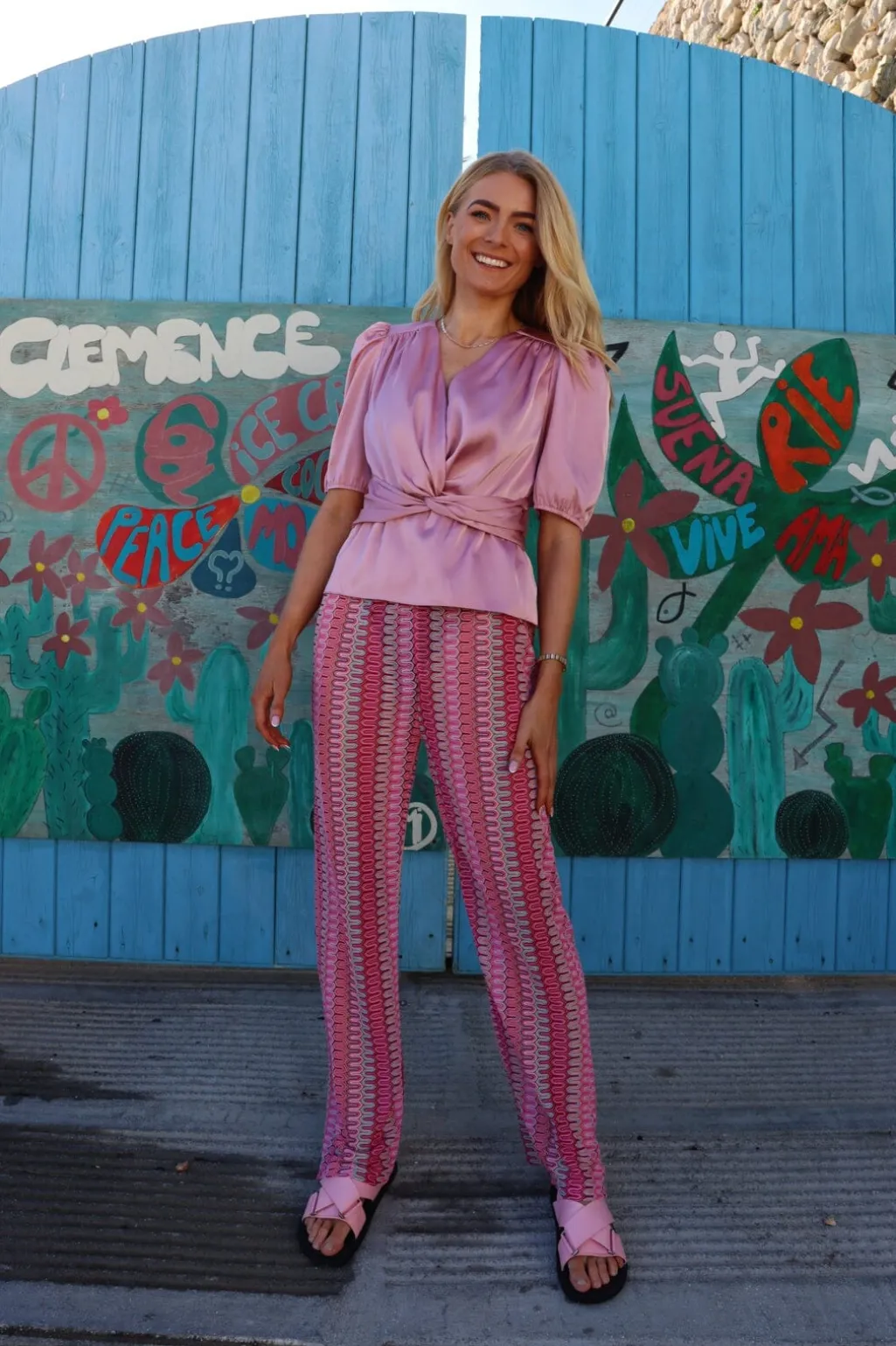Lttiki Ss Twist Blouse 22205