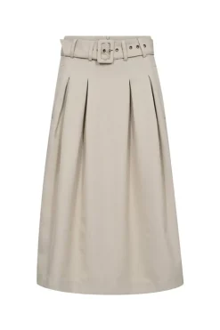 Lunacc Belt Midi Pleat Skirt 44003