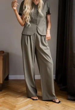 Molly&My x Julie Elgaard Mjcelina Structure Pants 167306 | Jeans, Leggings & Byxor|Set