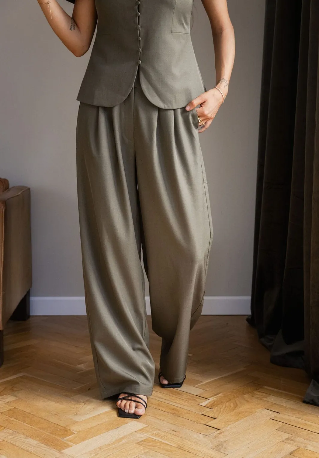 Molly&My x Julie Elgaard Mjcelina Structure Pants 167306 | Jeans, Leggings & Byxor|Set