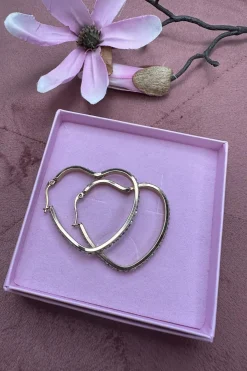 Mellow Moon Mmheart Hoop Stone | Örhängen
