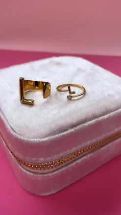 Mmletter Stone Ring