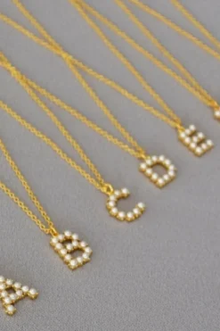 Mmpearl Letter Necklace