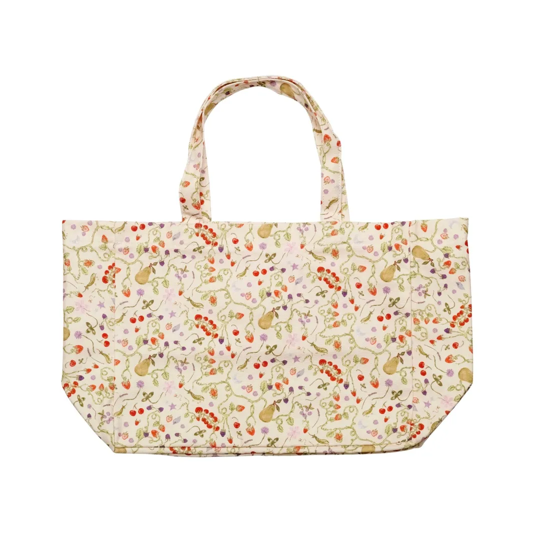 Maanesten Msbig Canvas Totebag Garden Magic Ivory | Väskor & Plånböcker