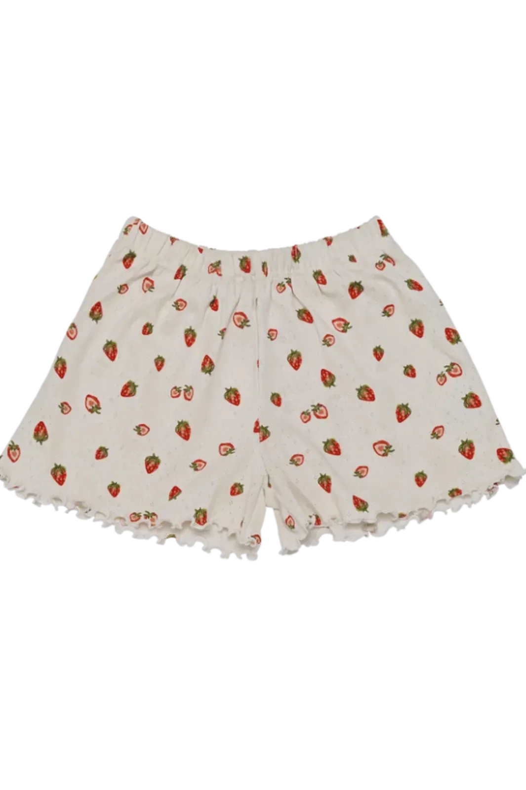 Maanesten jea Pointee hort trawberry Garden White | Shorts