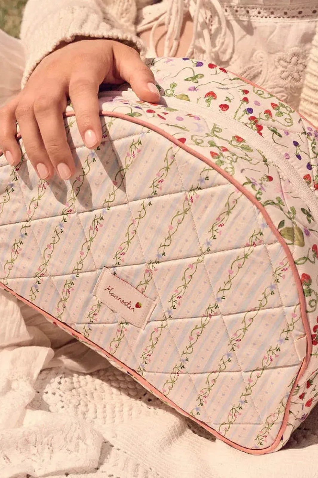 Maanesten Msmakeup Bag Big Summer Stripes Blue | Väskor & Plånböcker