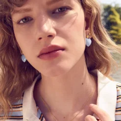 Mspenny Blue Lace Earrings
