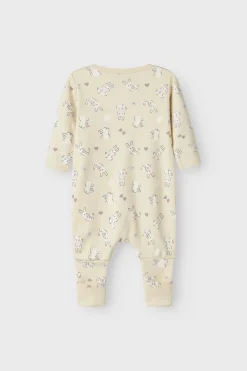 Name It Nbfnightsuit Zip Ff Sand Rabbit | Barn Nattkläder & Underkläder