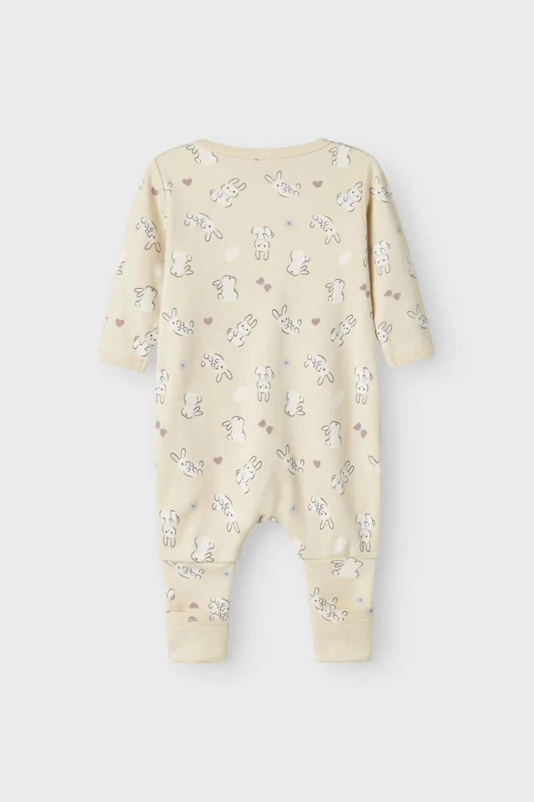 Name It Nbfnightsuit Zip Ff Sand Rabbit | Barn Nattkläder & Underkläder