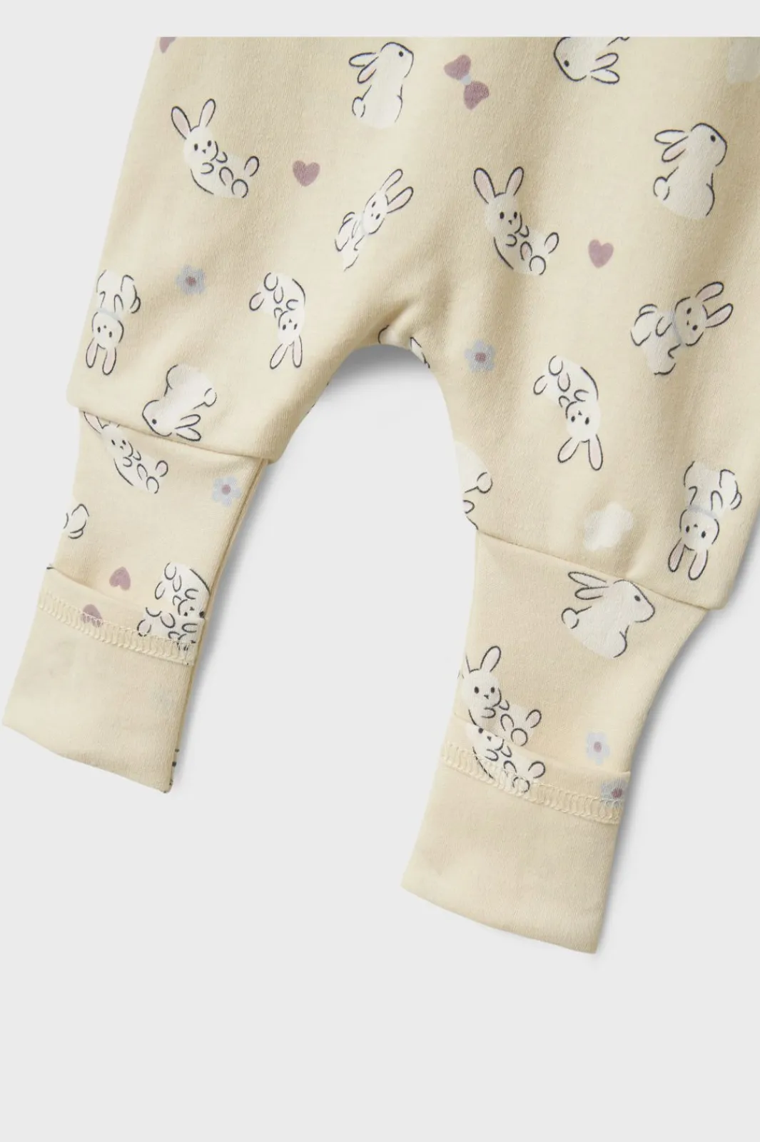 Name It Nbfnightsuit Zip Ff Sand Rabbit | Barn Nattkläder & Underkläder