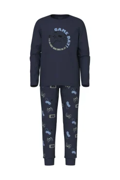 Name It Nkmnightset Navy Gamer | Barn Nattkläder & Underkläder