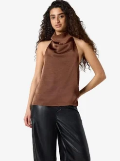 Noisy May Nbria Highneck atin Top Tnt/17 | T-Shirts & Toppar