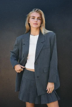 Noisy May Nceia / Overize Pintripe Bazer Fw | Blazers
