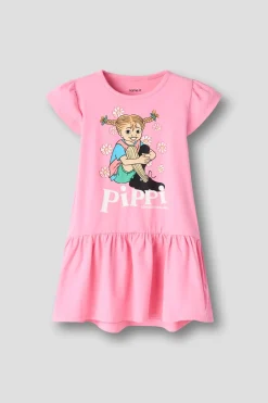 Name It Nmfamea Pippi Ss Dress Sky | Barn Klänningar