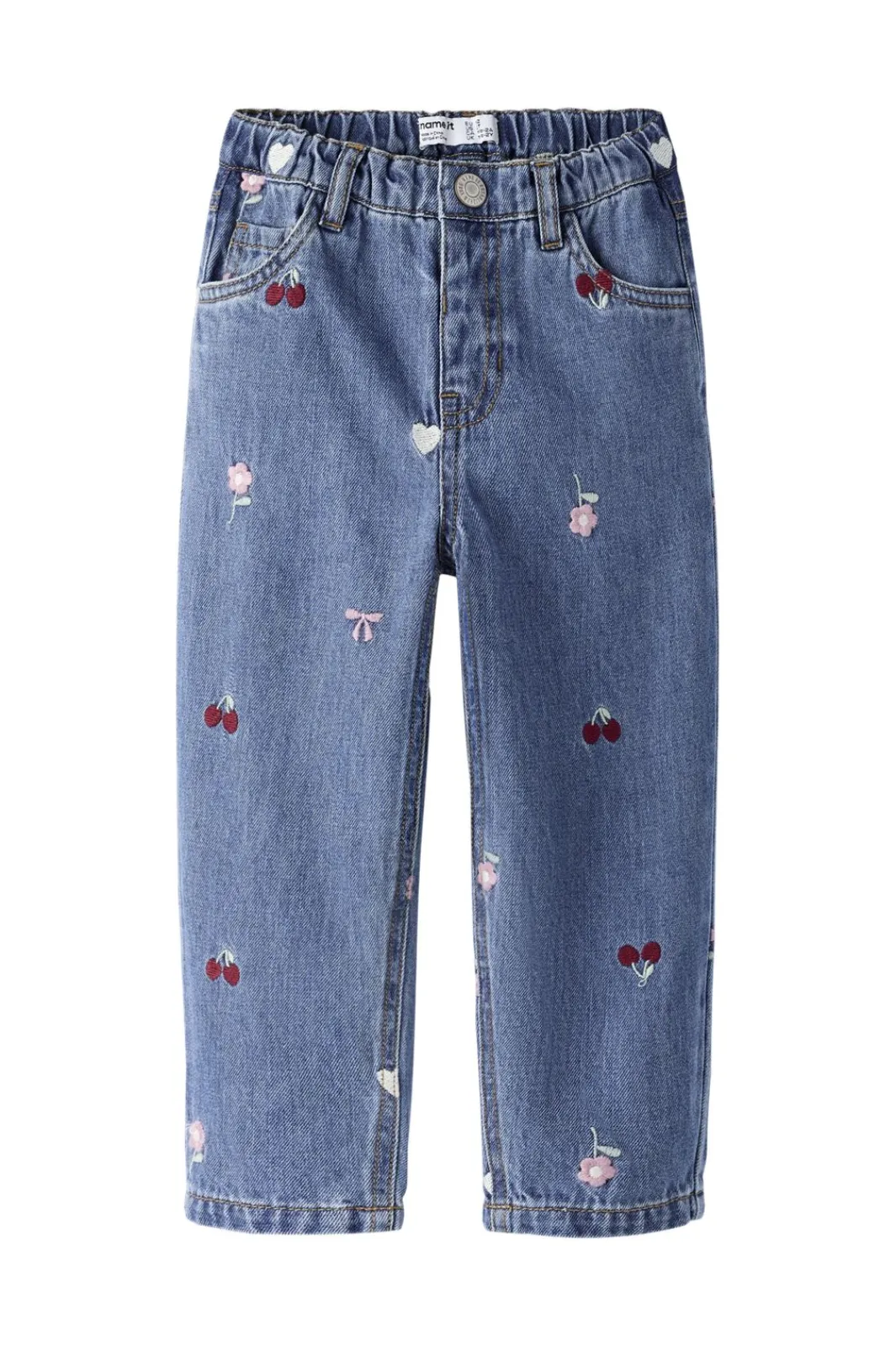 Name It Nmfbella Barrel Emb Jeans 4870-Ov L | Barn Byxor & Leggings