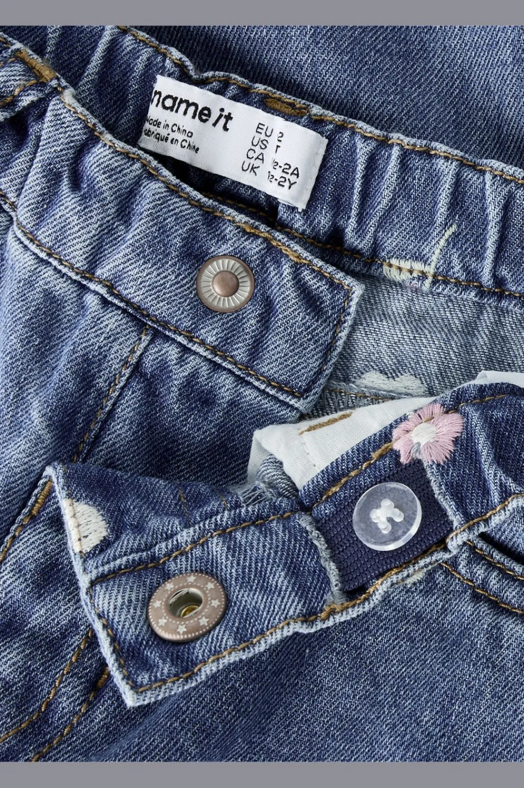 Name It Nmfbella Barrel Emb Jeans 4870-Ov L | Barn Byxor & Leggings