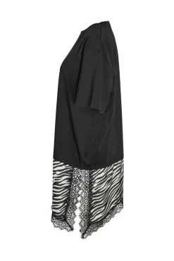Nmfilla S/S Oversize Satin T-Shirt