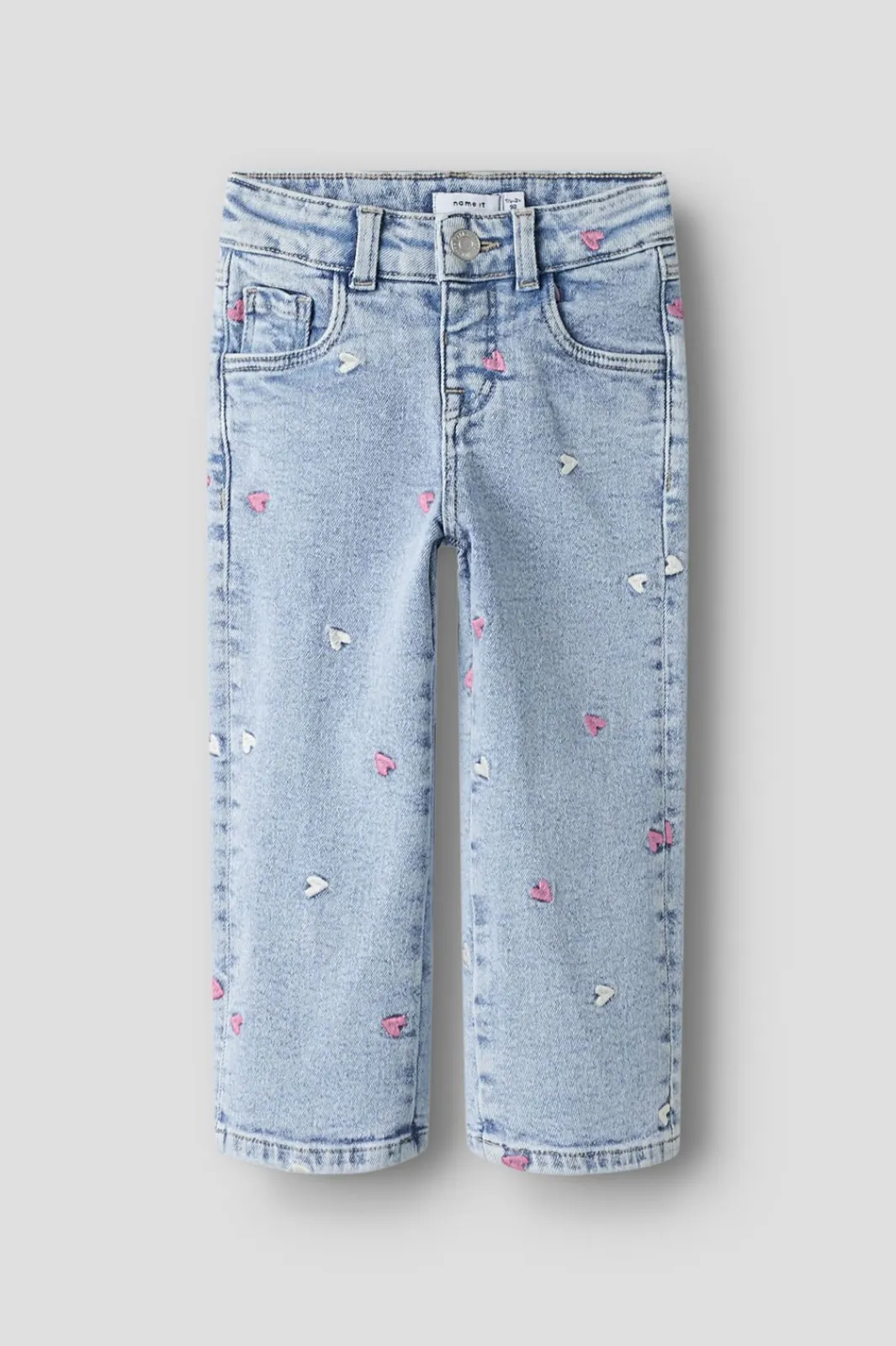 Name It Nmfrose Wide Emb Jeans 2633-Fr | Barn Byxor & Leggings
